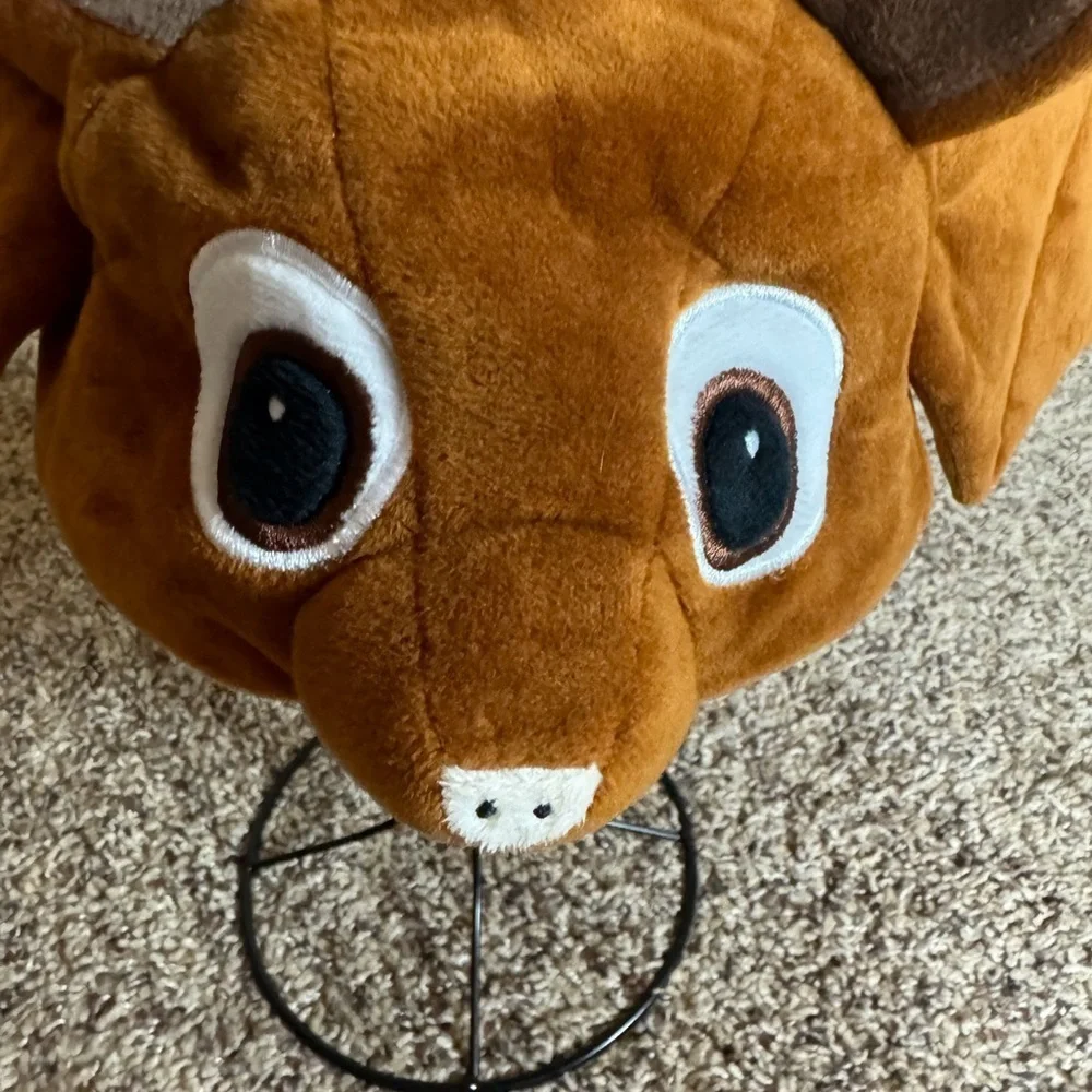 Ecopals plush brown bat hat New with tag